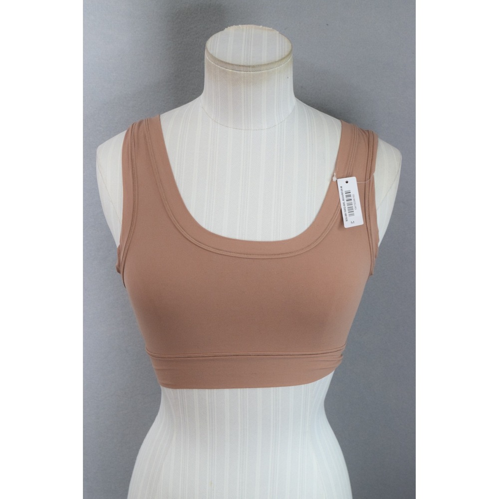 Nueskin Bralette Medium Tan Nude Scoop Neck Low Back Stretch Women Underwear